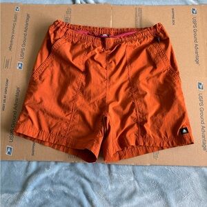 Vintage Nike ACG Swim Shorts Men's Small Lined Burnt Orange Zip Pockets